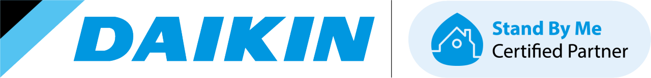Logoja e Programit të Partnerëve të Certifikuar të Daikin Stand By Me